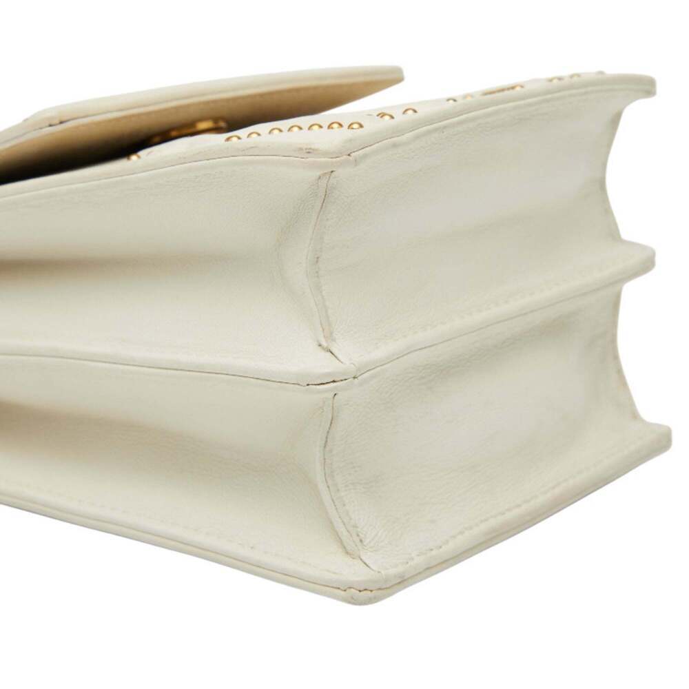 CHRISTIAN DIOR White Leather Shoulder Bag - Picture 5 of 13